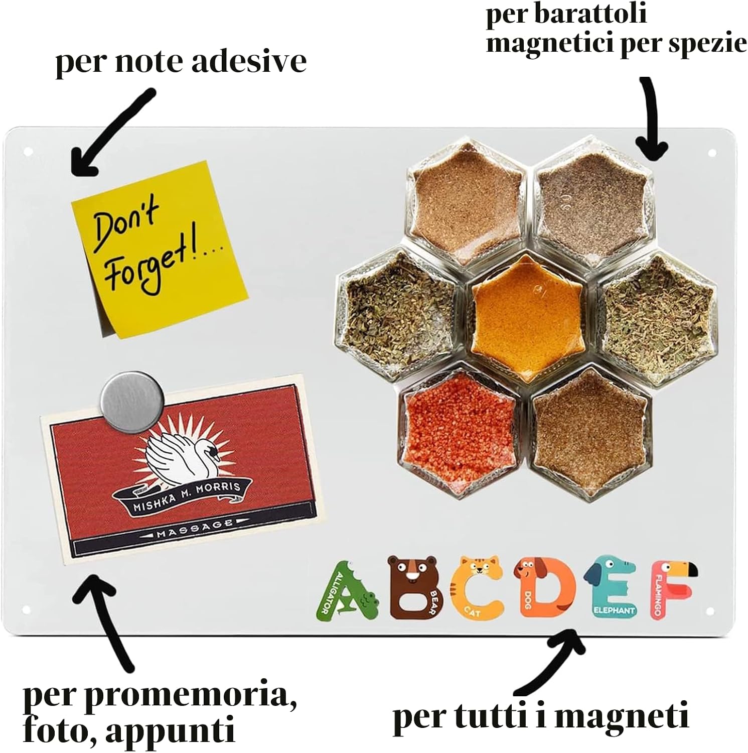 Thumbnail 3 de Raweao Lavagna magnetica per calamite Souvenir 30x43.5 cm, lavagnetta bianca da parete