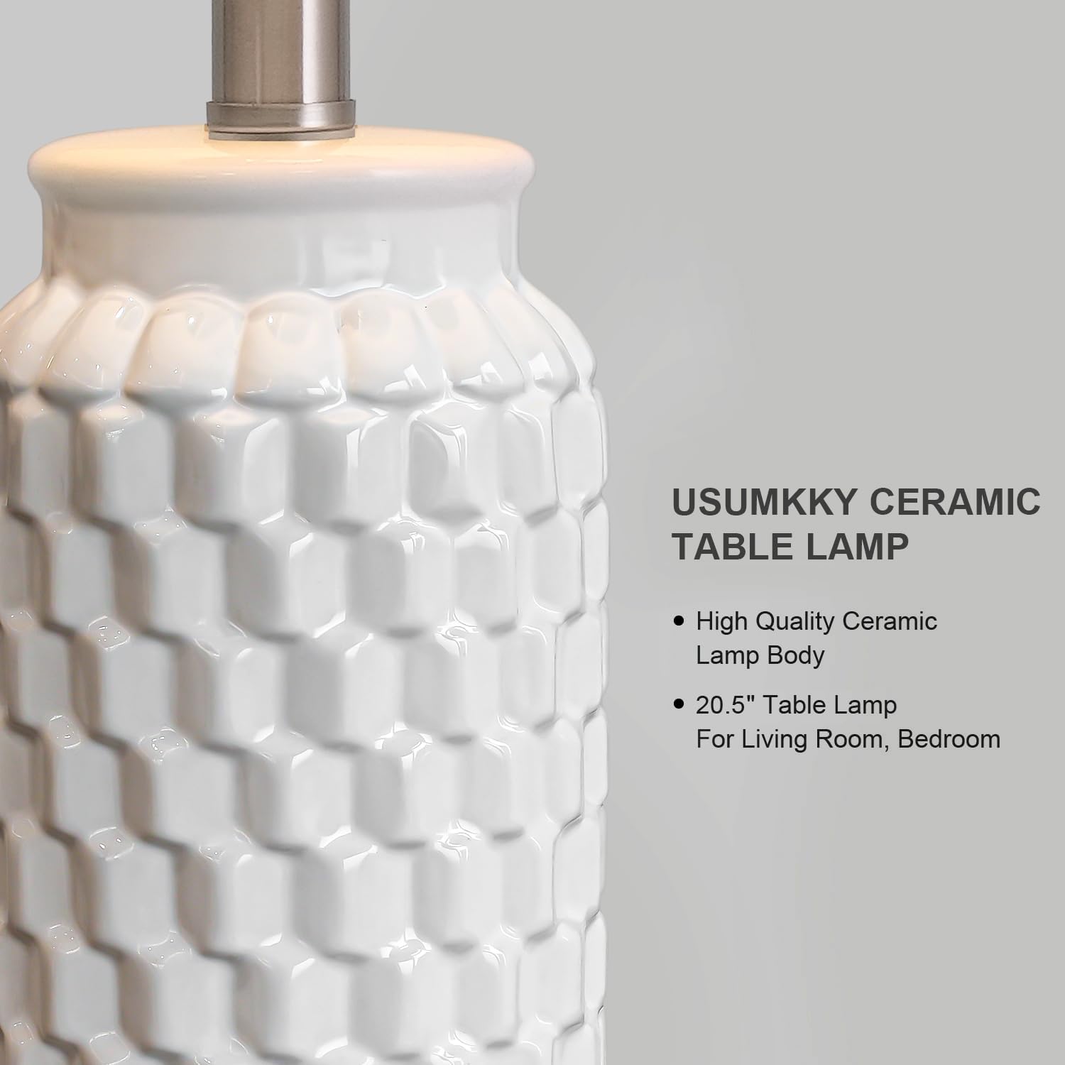 Detalle de USumkky Ceramic Table Lamps, Set of 2