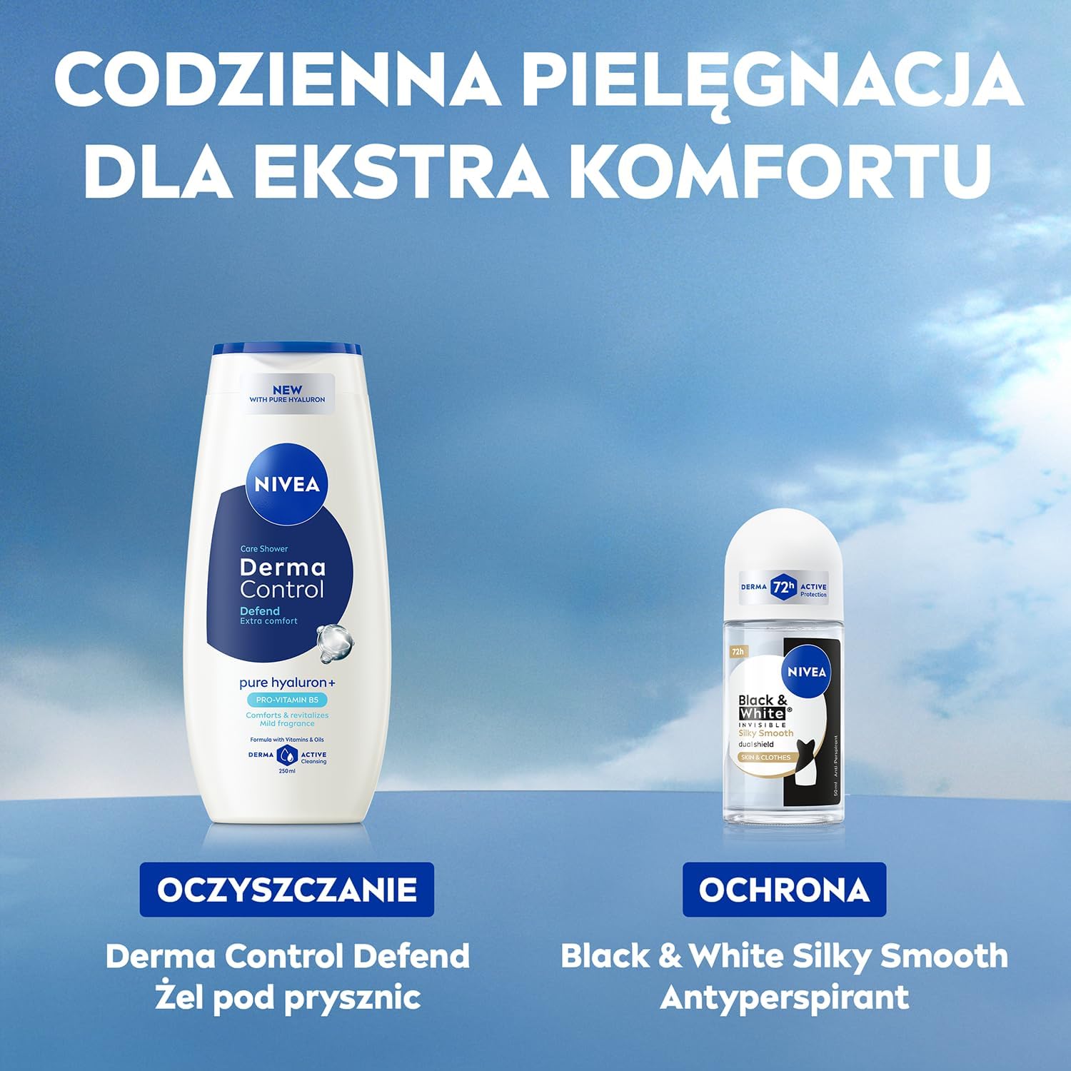 Thumbnail 6 de NIVEA Black & White Silky Smooth antiperspirant roll-on, 72 h, 50 ml