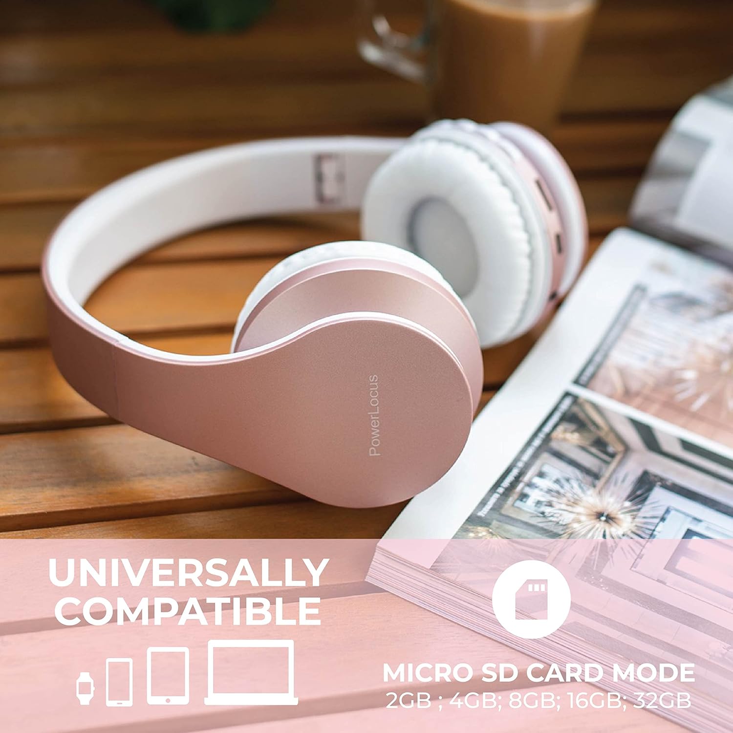 Thumbnail 3 de PowerLocus Bluetooth over-ear headphones