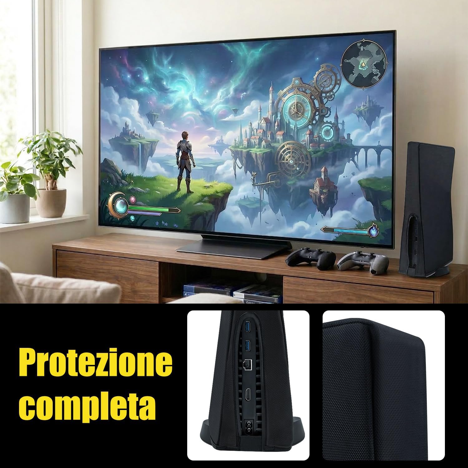 Thumbnail 3 de Wigearss Copertura antipolvere protettiva impermeabile per PS5 Console – non per PS5 Slim/Pro