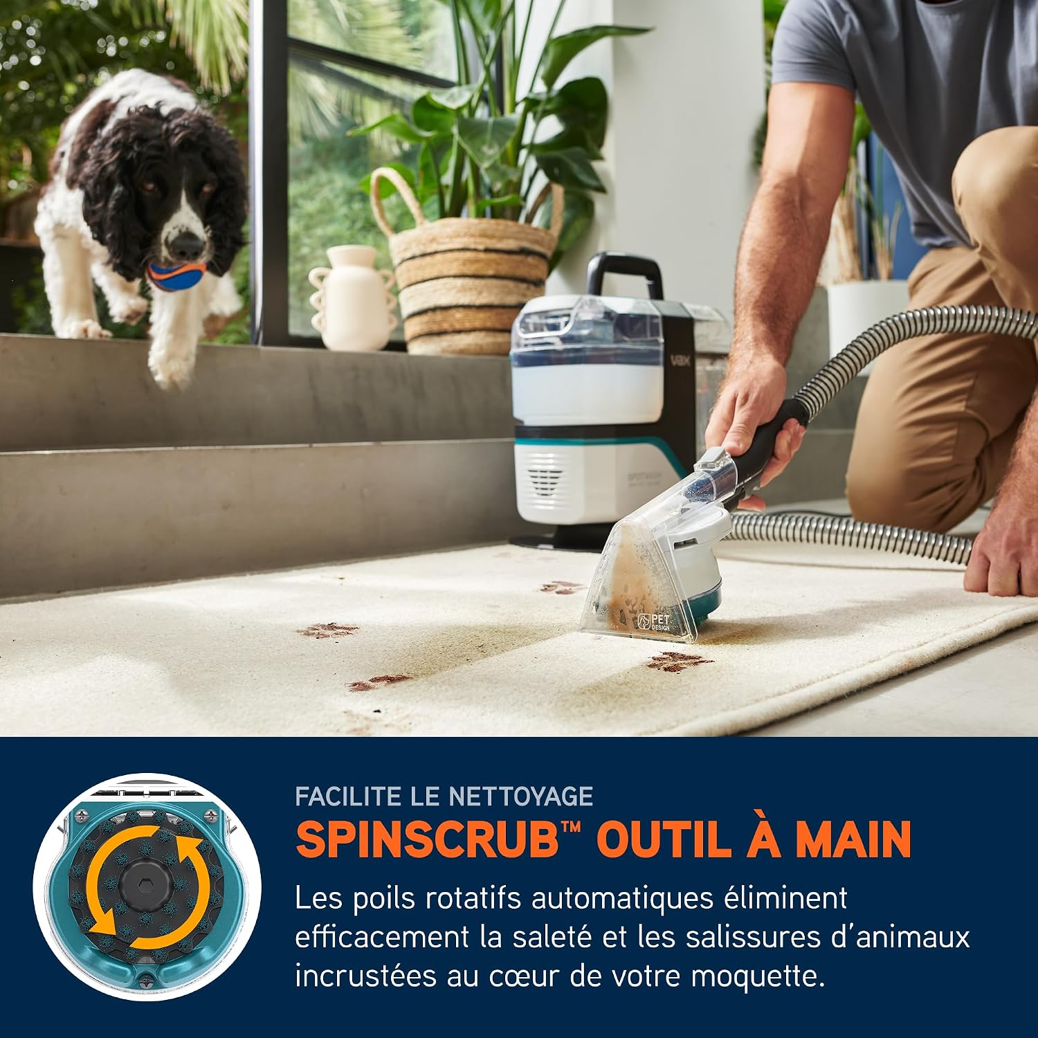 Detalle 2 de Vax SpotWash Max Spot Nettoyeur avec technologie SpinScrub