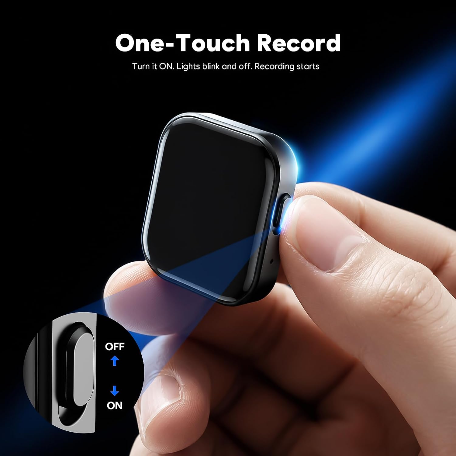 Thumbnail 1 de Tallkcoder 64GB Voice Recorder, Magnetic, Voice-Activated MP3/WAV Recording