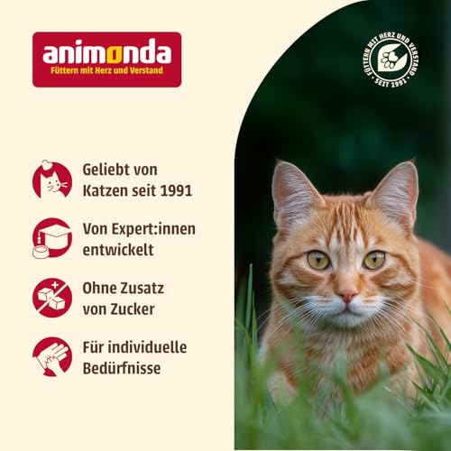 Detalle de Animonda Carny Adult Katzen Trockenfutter Huhn und Rind – Ausgewogene Ernährung für erwachsene Katzen