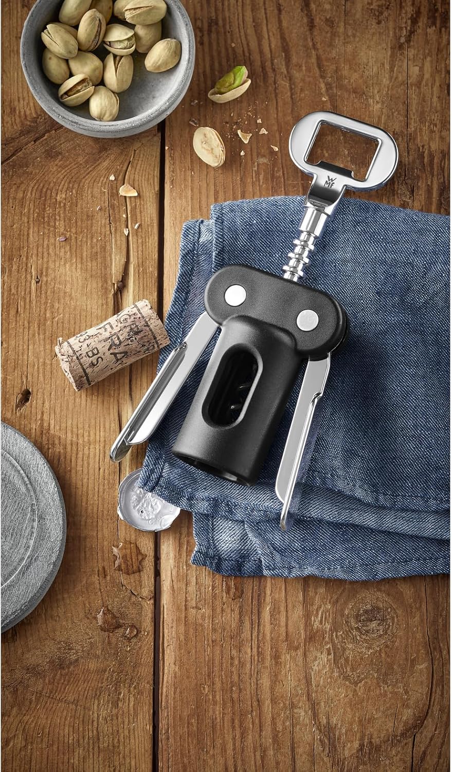 Detalle 2 de WMF Clever & More - Sacacorchos y Descapsulador de Vino 🍷