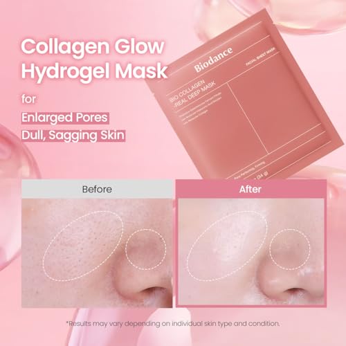 Thumbnail 2 de BIODANCE Bio-Collagen Hydrogel Overnight Face Mask (4 PCs) — Deep Hydration, Pore Refinement and Barrier Support