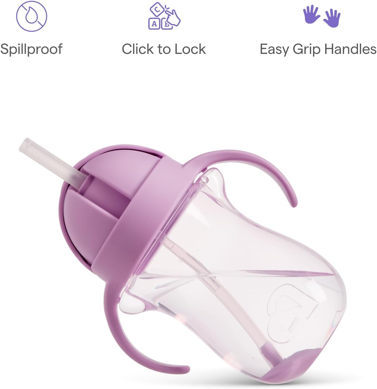 Thumbnail 4 de Munchkin Tasse d’apprentissage Any Angle avec paille lestée anti-fuite – 296 ml, design chat