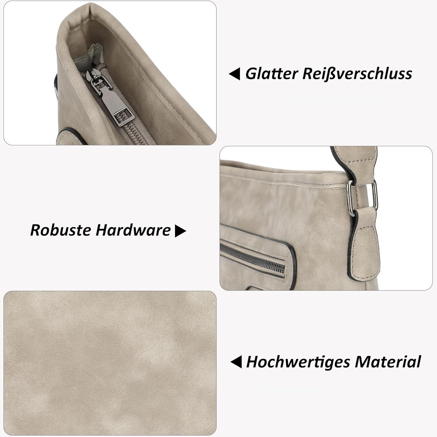 Thumbnail 6 de TANTOMI Umhängetasche Damen – leichte Schultertasche mit verstellbarem Riemen