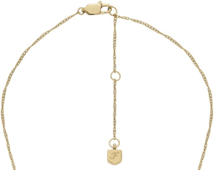 Thumbnail 4 de FOSSIL Collier à pendentifs ronds en acier inoxydable doré — pendentifs polis avec fermoir mousqueton