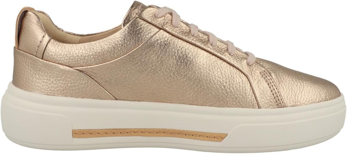 Thumbnail 2 de Clarks Baskets de marche Hollyhock Walk en cuir blanc cassé pour femme