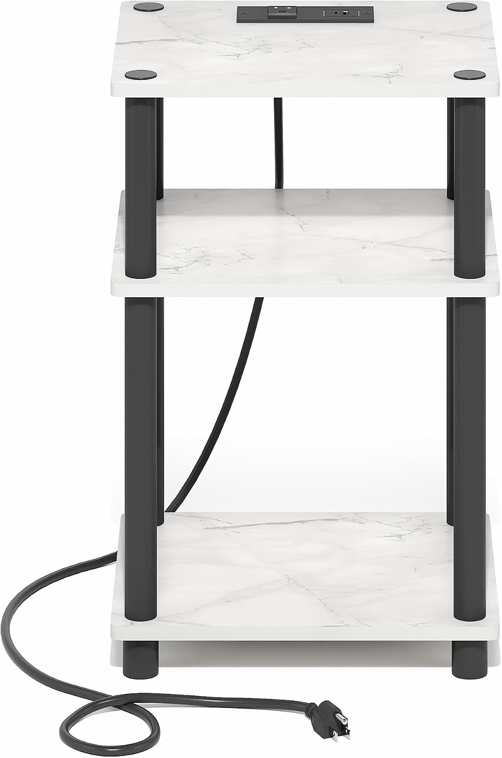 Thumbnail 6 de Furinno Nightstand, Light Marble Look