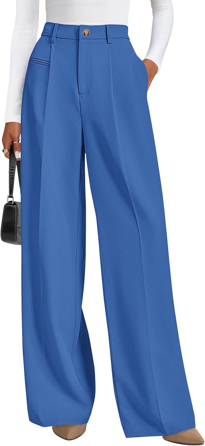 Thumbnail 6 de PRETTYGARDEN Women's Wide Leg Dress Pants: High-Waisted Palazzo Trousers for Work and Everyday