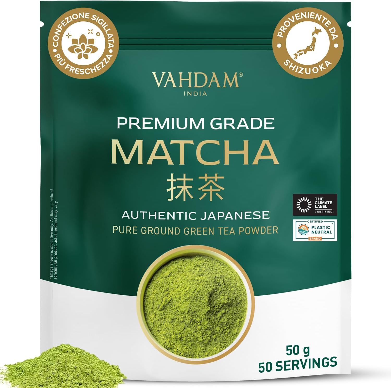 VAHDAM Matcha Premium Tè Verde 50g