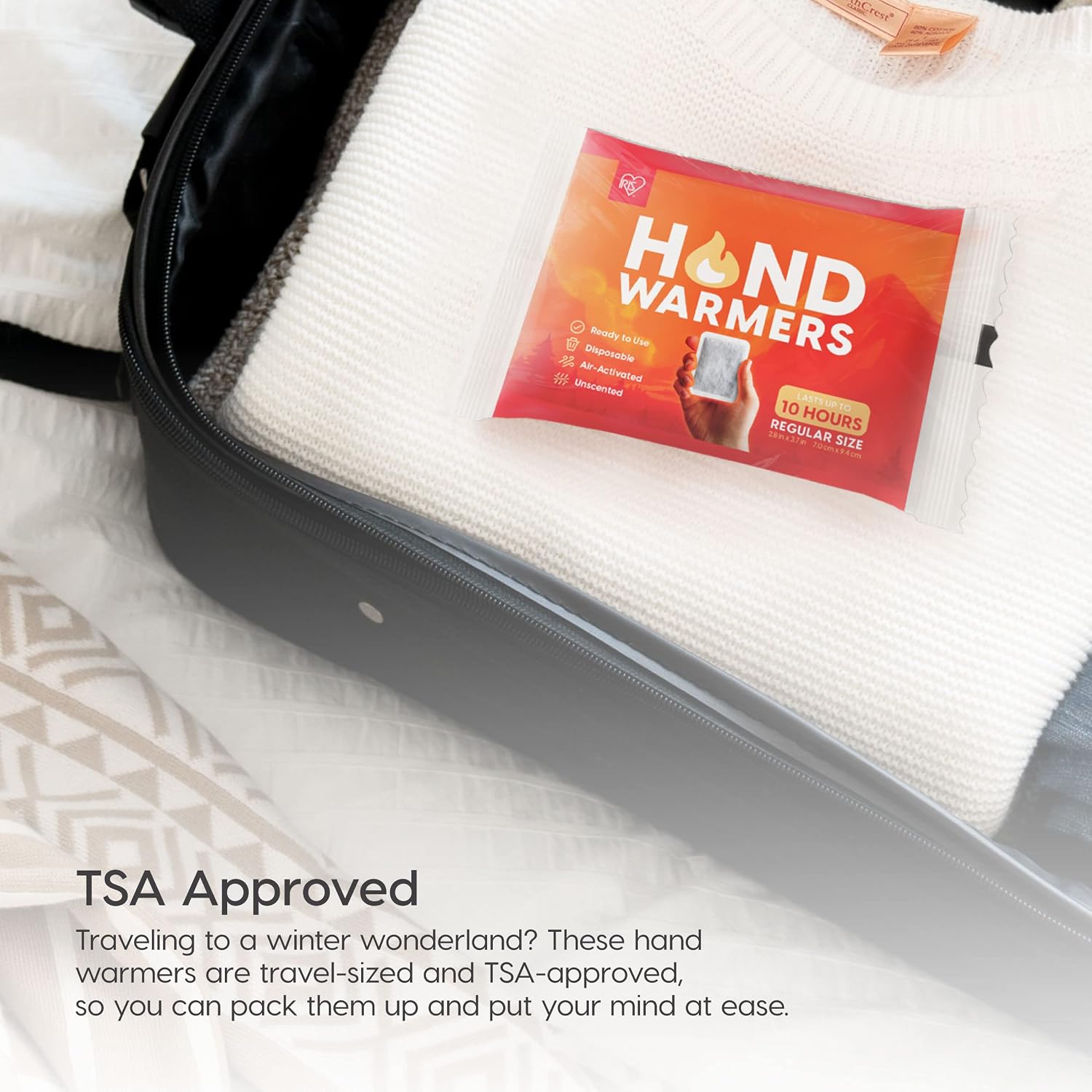 Detalle 1 de IRIS USA Disposable Hand Warmers, Regular/Large/Jumbo
