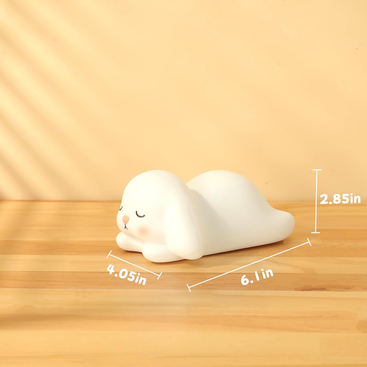 Thumbnail 6 de ZKLiLi mignon lapin en silicone pour enfants : veilleuse tactile USB (7 variations de couleur)