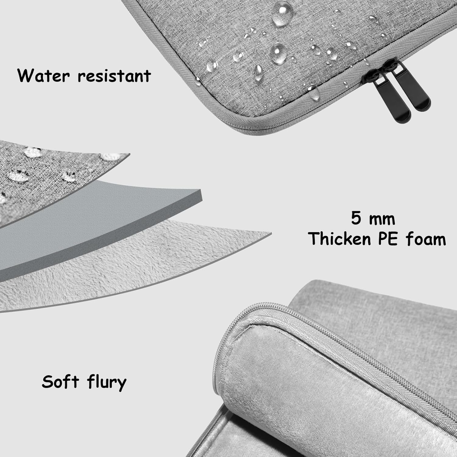 Thumbnail 5 de AIPIE Laptop Case 17.3–11.6 Inch Notebook Sleeve with 360° Protection and Hideable Handle