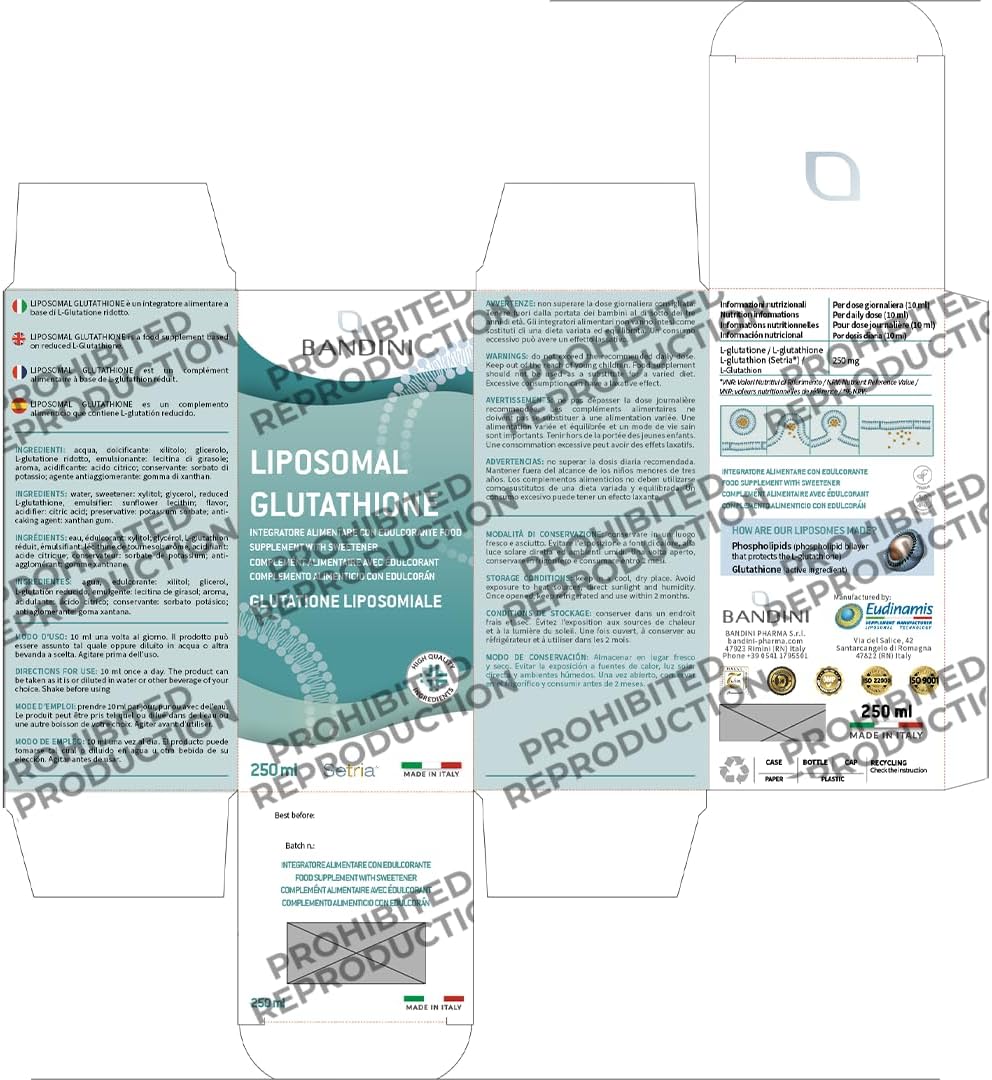 Thumbnail 6 de Bandini liposomaal glutathion 250 ml met 250 mg gereduceerd Setria