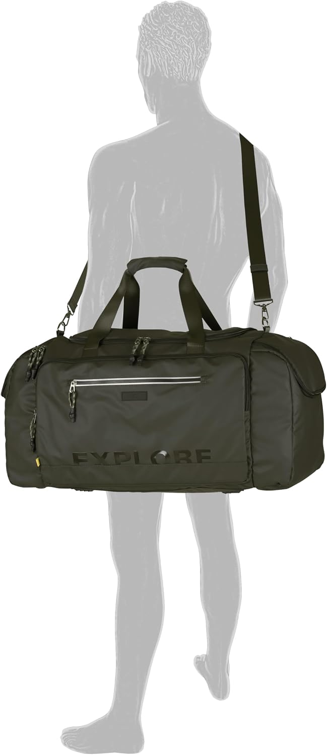 Thumbnail 5 de Camel Active Explore Travel Bag Khaki Dunkelgrün – Reisetasche mit durchdachtem Innenraum