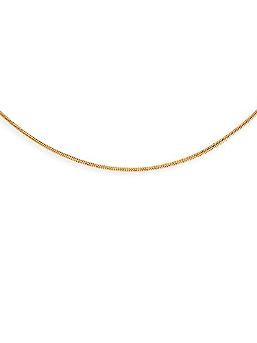 Detalle de SINGULARU Collar Tail: Collar de acero inoxidable con baño de Oro 18K, 35 cm + 5 cm de alargador