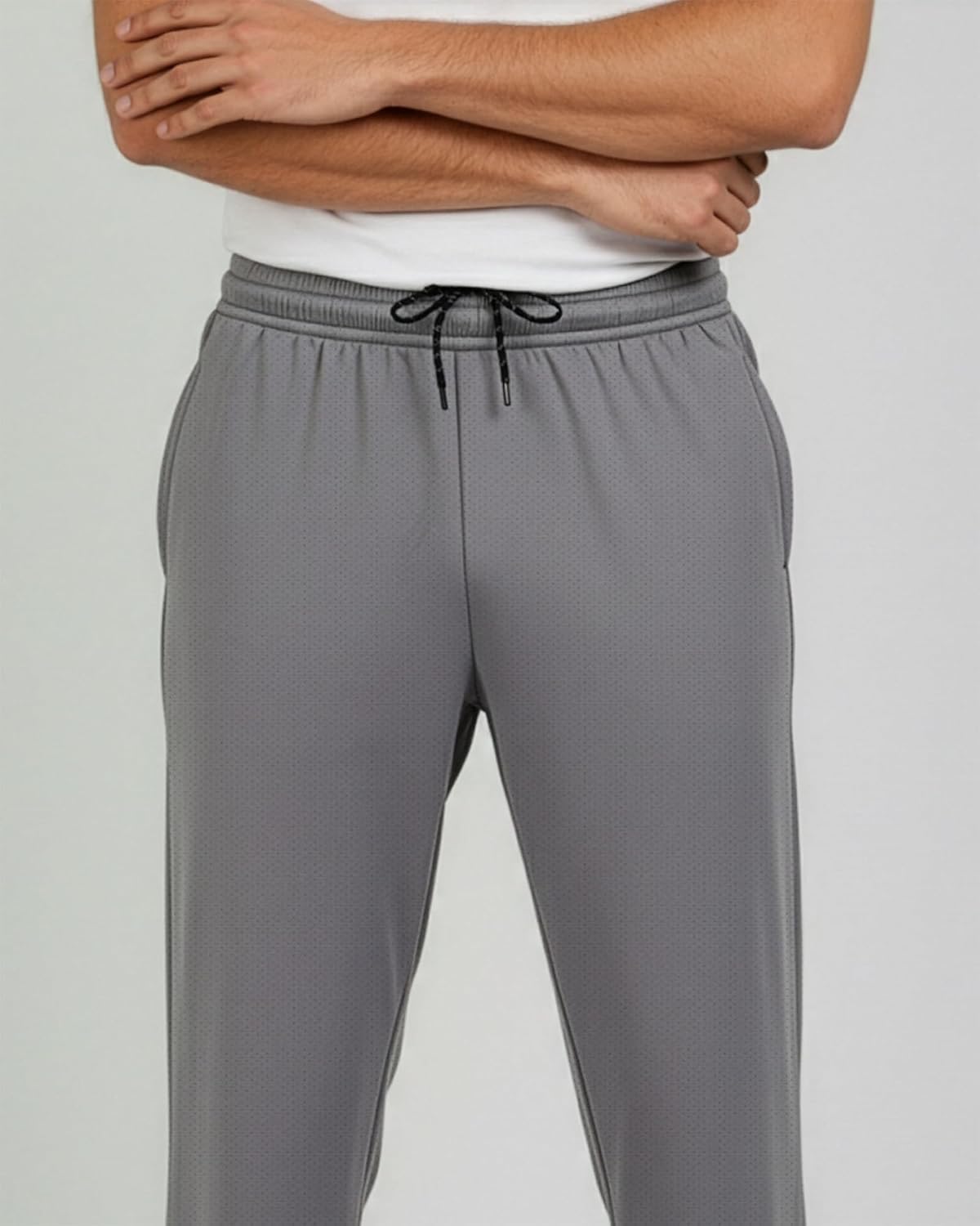 Thumbnail 5 de Real Essentials 3 Pack: Men's Mesh Open Bottom Sweatpants (Big & Tall)
