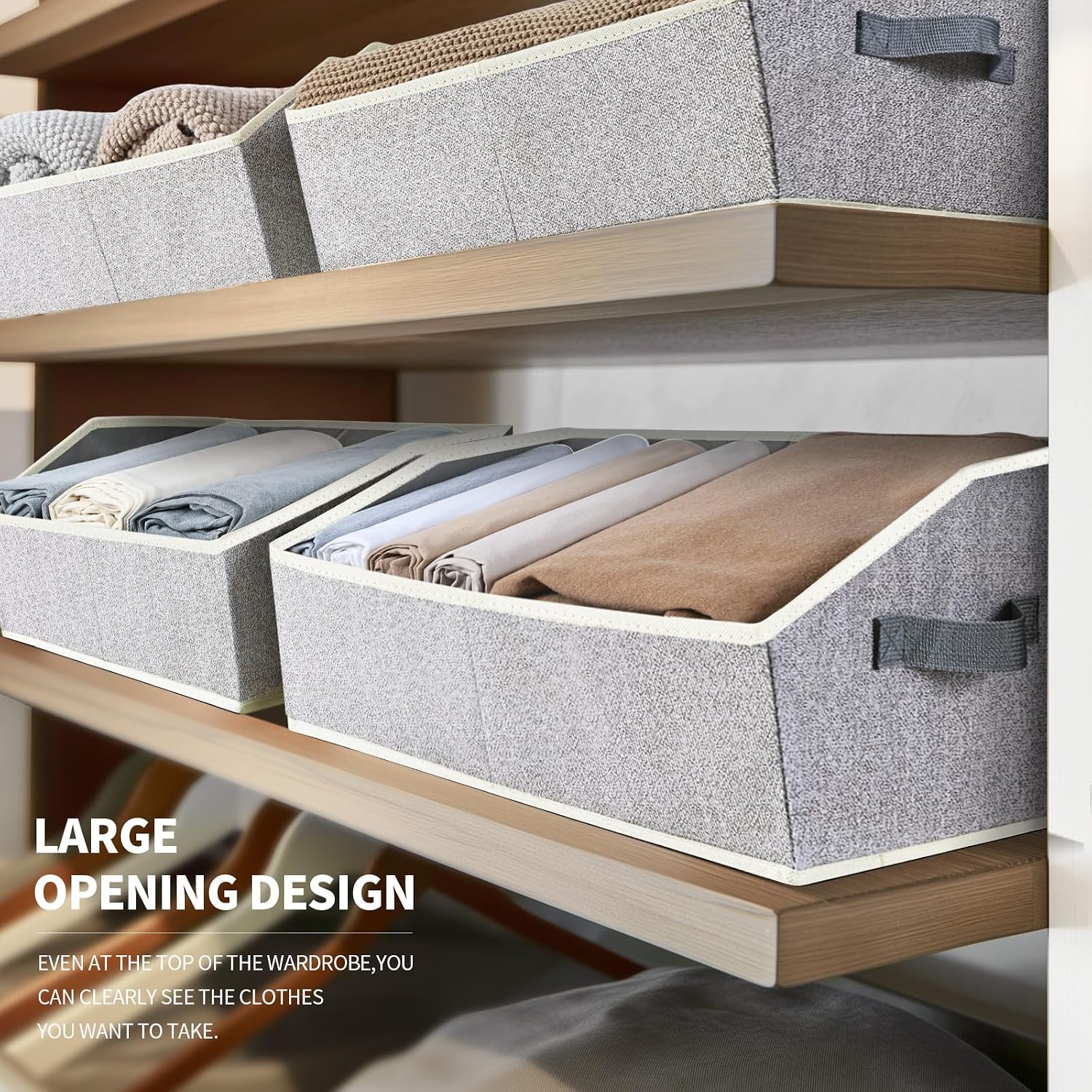 Detalle de Homsorout Closet Organizer Bins 6 Pack
