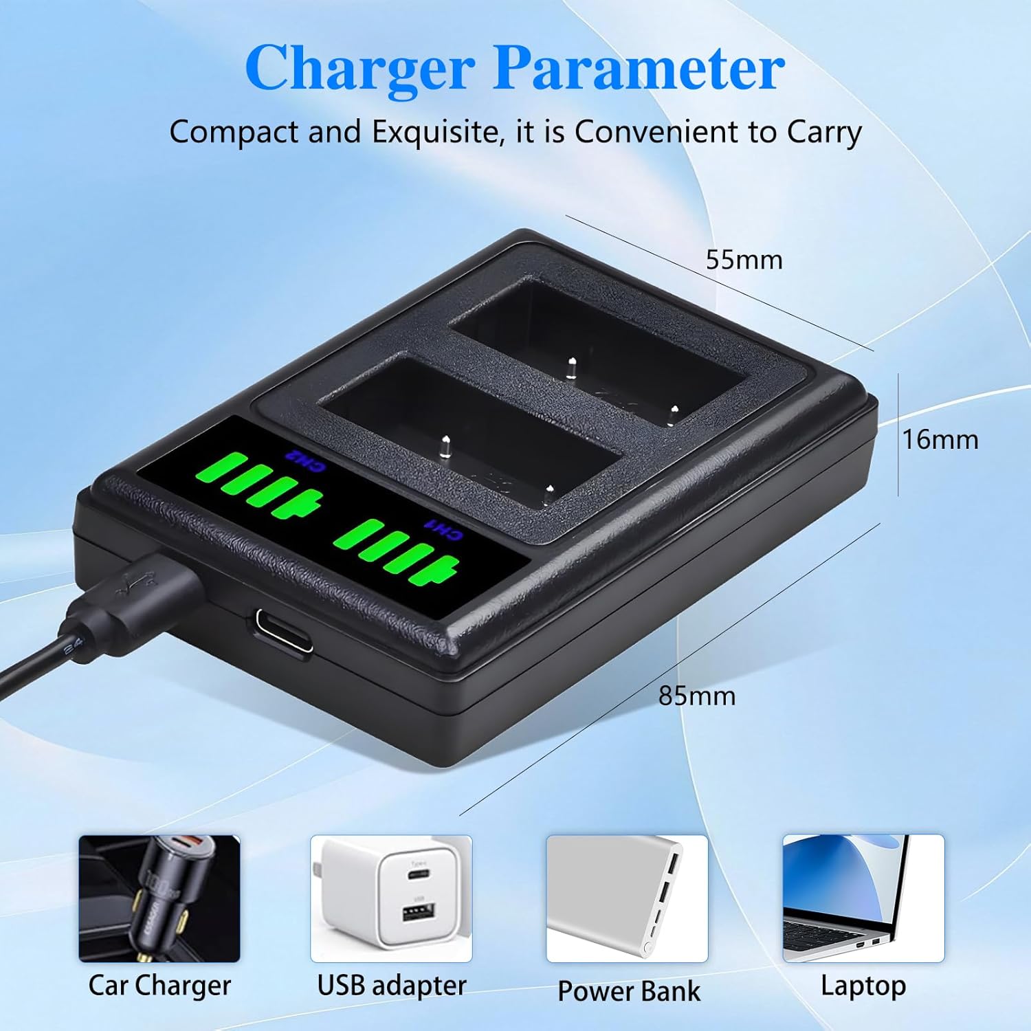 Thumbnail 6 de Pickle Power NB-2L NB-2LH Battery and Charger for Canon DSLRs and PowerShot models