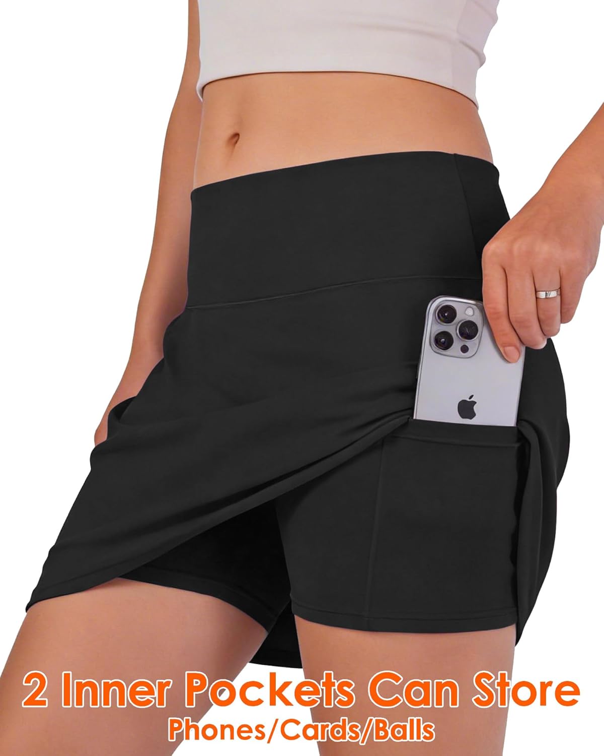 Thumbnail 2 de Shdykj Tennis Skirt with Built-in Shorts – High-Waisted, Stretchy Athletic Skort