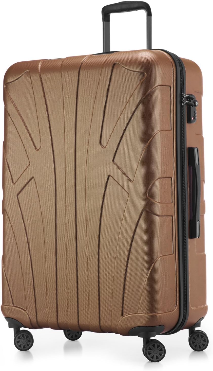 Detalle de Suitline - Valise Rigide Plus Grande 76 cm, 110 L, Marron