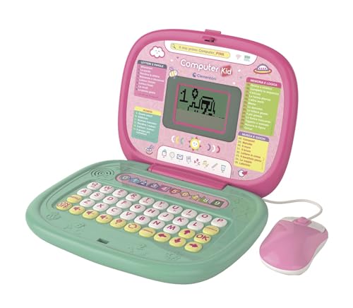 Detalle de Clementoni Sapientino - Il Mio Primo Computer Pink: Laptop educativo con 35 attività per bambini dai 5 anni