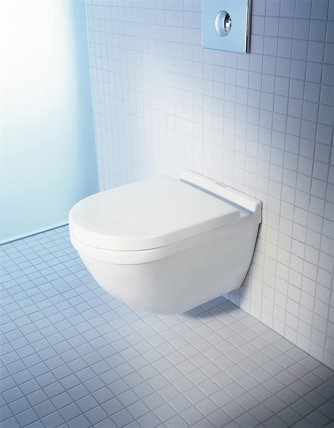 Thumbnail 4 de Duravit Starck 3 Tapa WC Blanco con Bisagras de Acero 🚽
