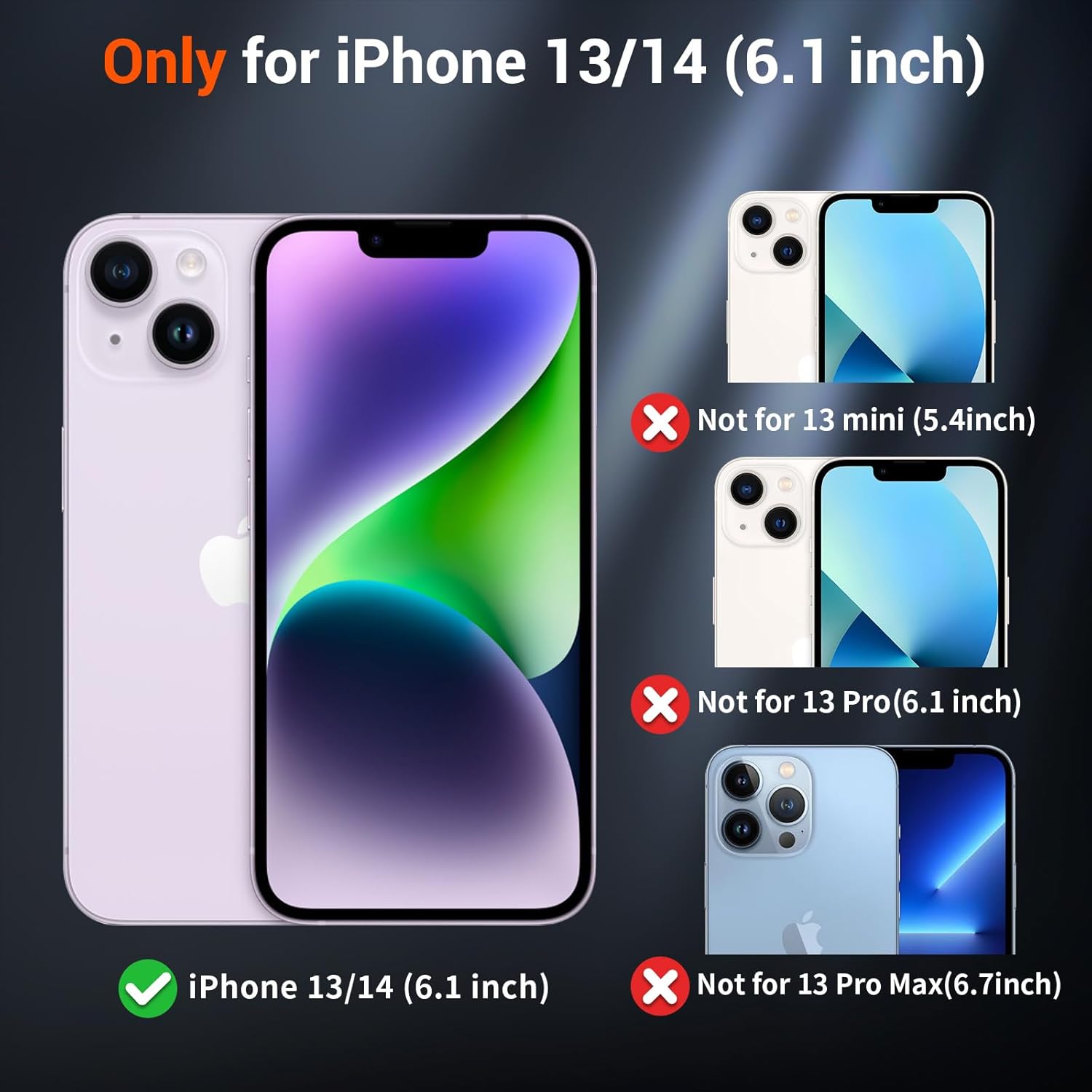 Thumbnail 1 de SUPFINE Magnetic Case for iPhone 14 — 10 ft drop tested