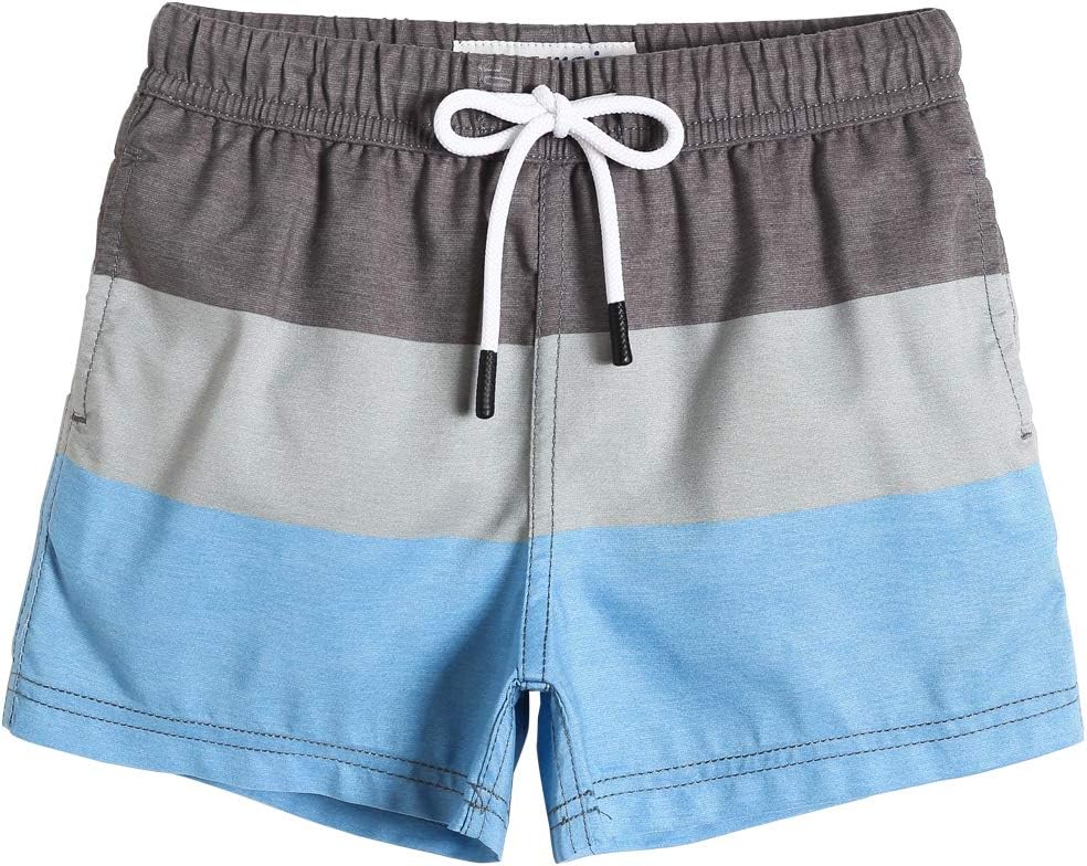 Detalle de MaaMgic Kleine Jungen Badeshorts Schnelltrocknend mit Mesh-Futter, 3 Taschen und Tunnelzug (MEHRWEG)