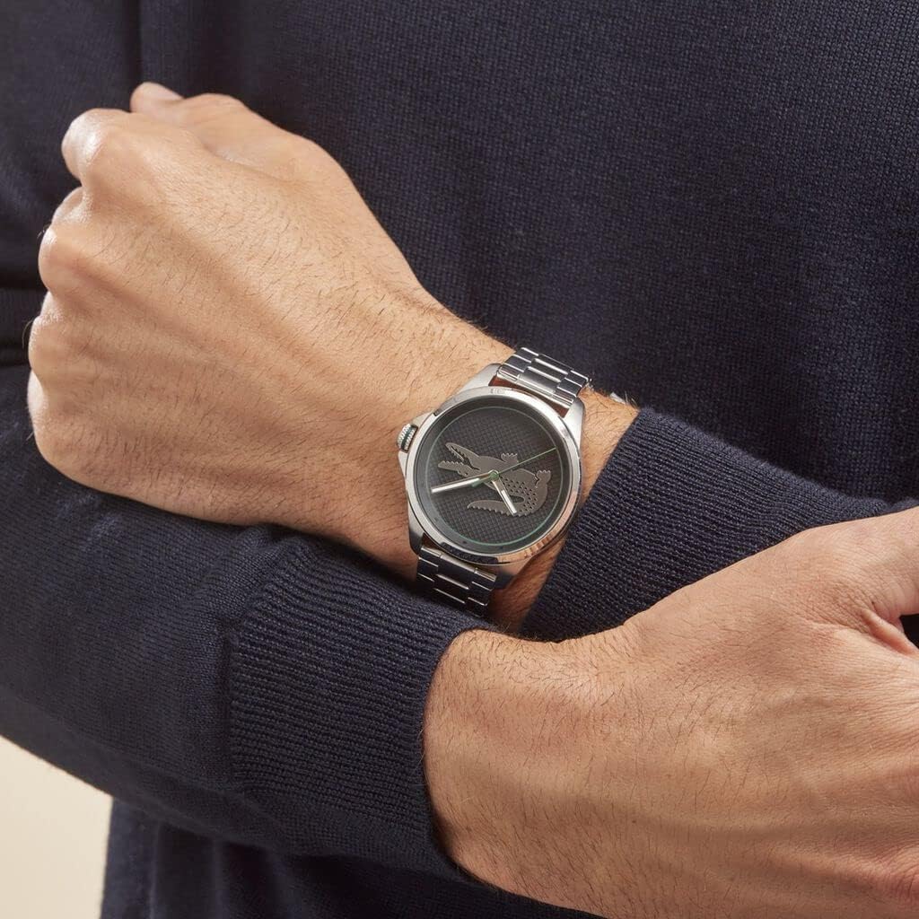 Thumbnail 4 de Lacoste Montre Analogique à Quartz pour Homme – Collection Le Croc, bracelet acier argenté (2011131)
