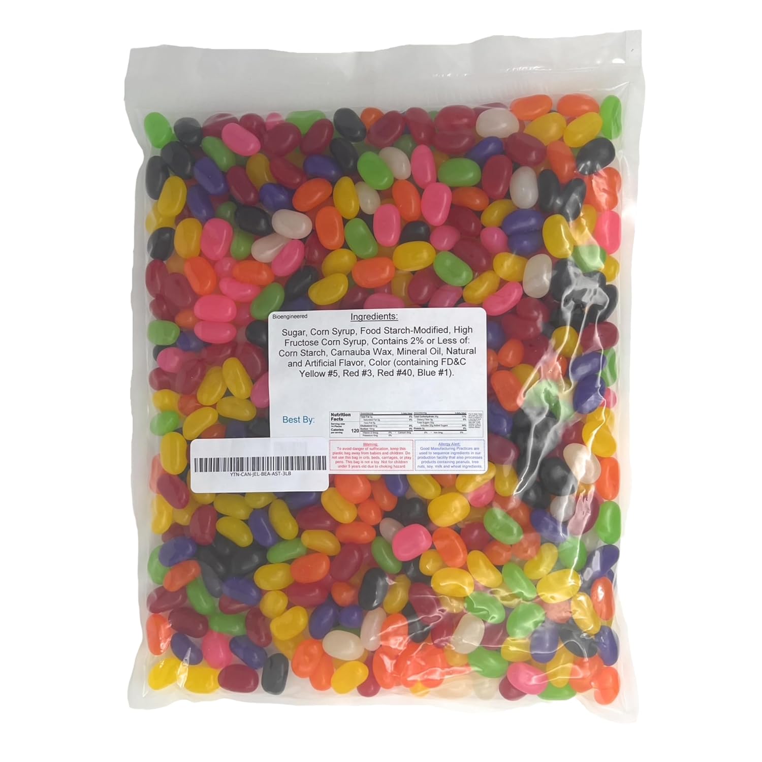 Detalle de YANKEETRADERS Assorted Flavor Jelly Beans, 3-Pound Bulk Bag