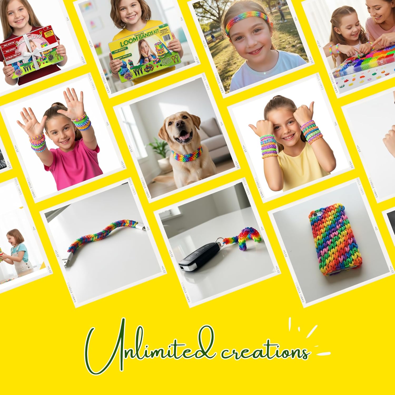 Thumbnail 4 de Loomartic 6000+ Elastic Rubber Loom Bands Kit