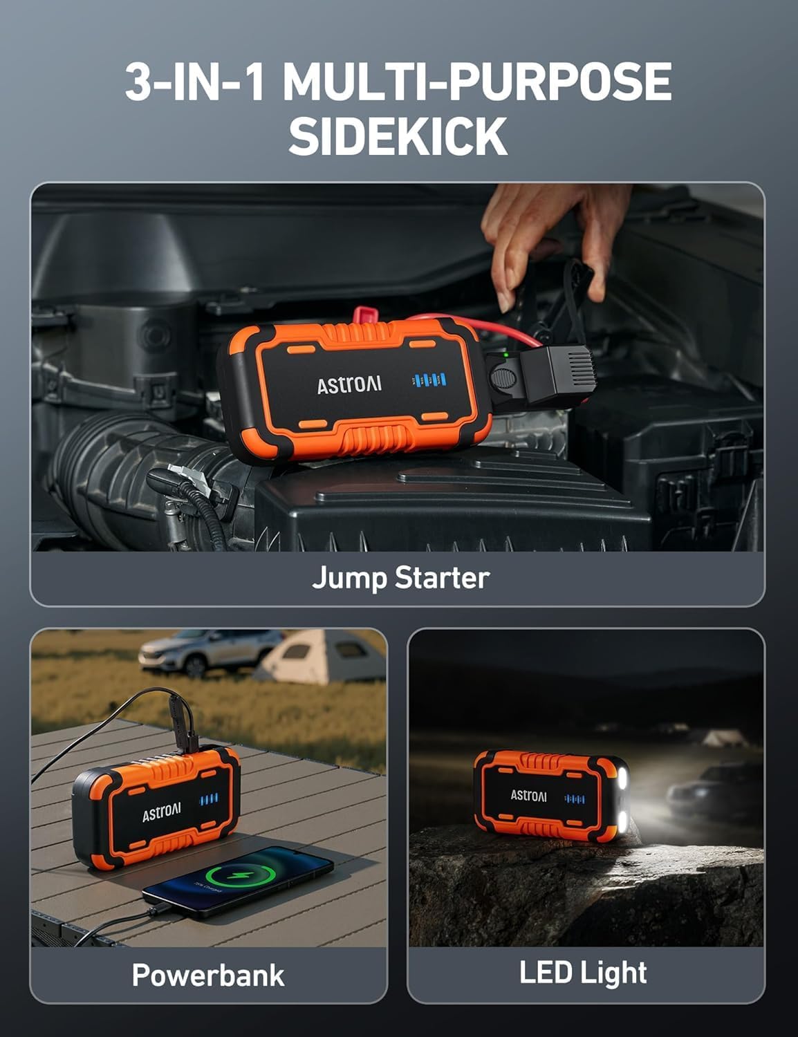 Thumbnail 4 de AstroAI P12 Starthilfe Powerbank 6000A