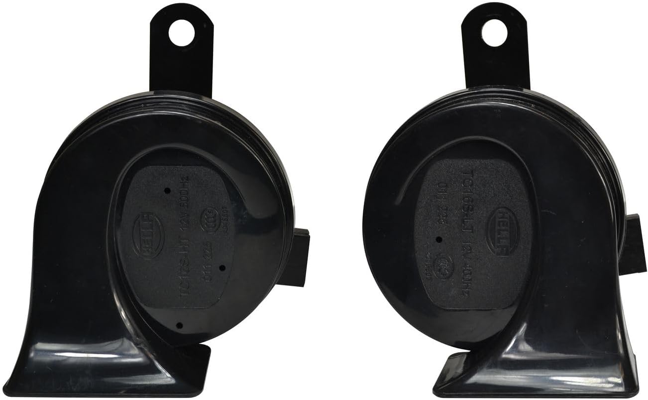 Detalle 2 de HELLA 012010901 Black 12V BX Horn Kit (Toyota)