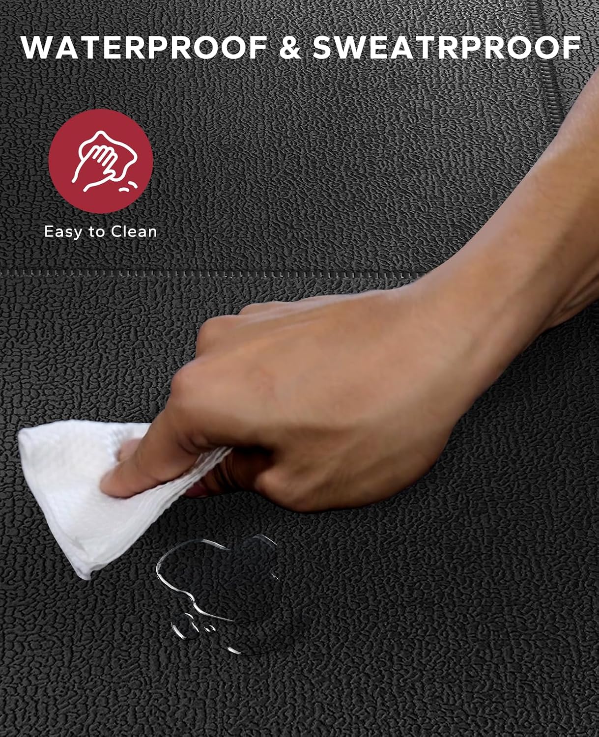 Thumbnail 6 de HAPBEAR Foldable Treadmill Mat with 200×90cm Coverage – Heavy-Duty, Waterproof Floor Protector