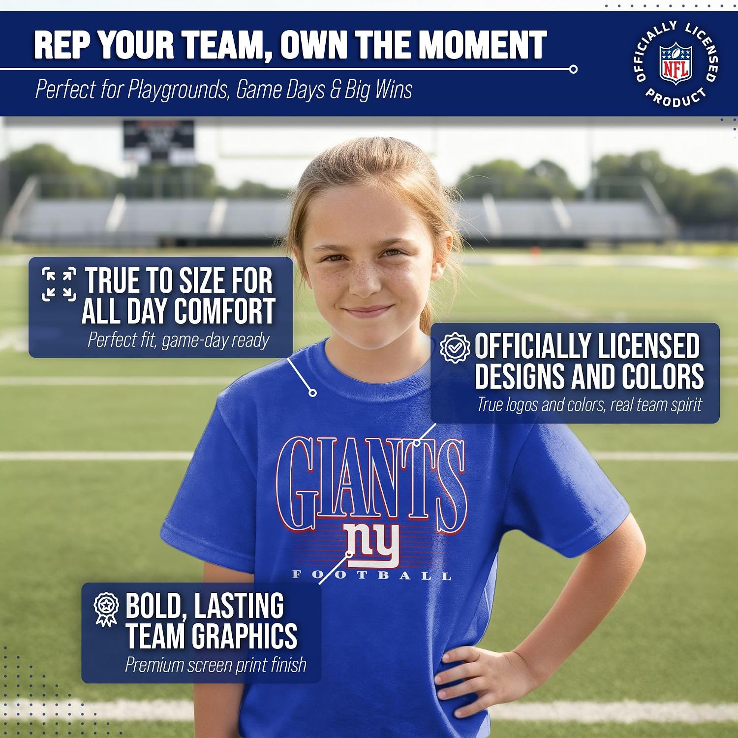 Detalle 1 de NFL Y3001_OTBPNFL Overtime Blueprint Youth T-Shirt, Ring-Spun Cotton