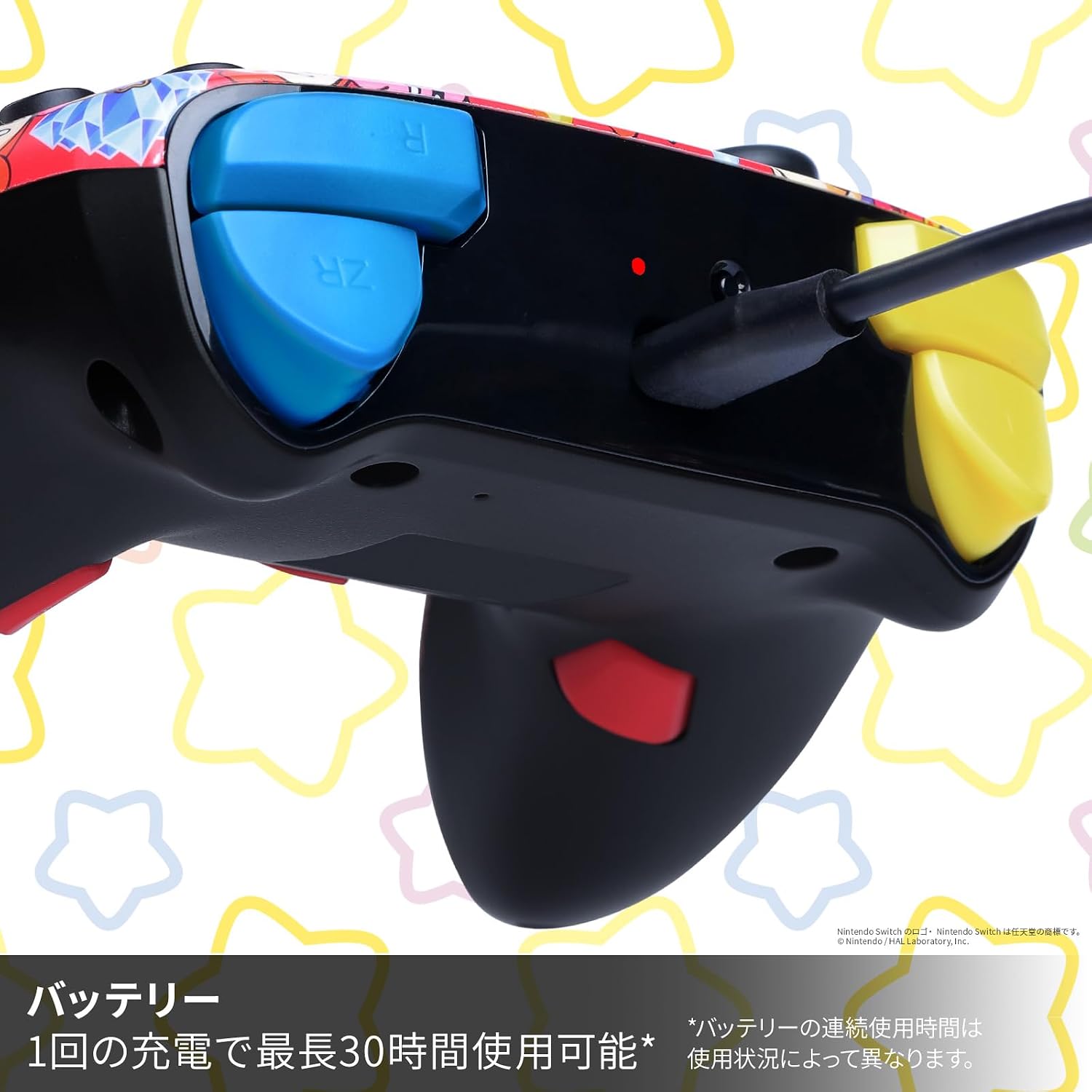 Detalle de PowerA NSGP0443JP-01 星のカービィ ワイヤレスコントローラー Bluetooth 5.0・背面ボタン搭載