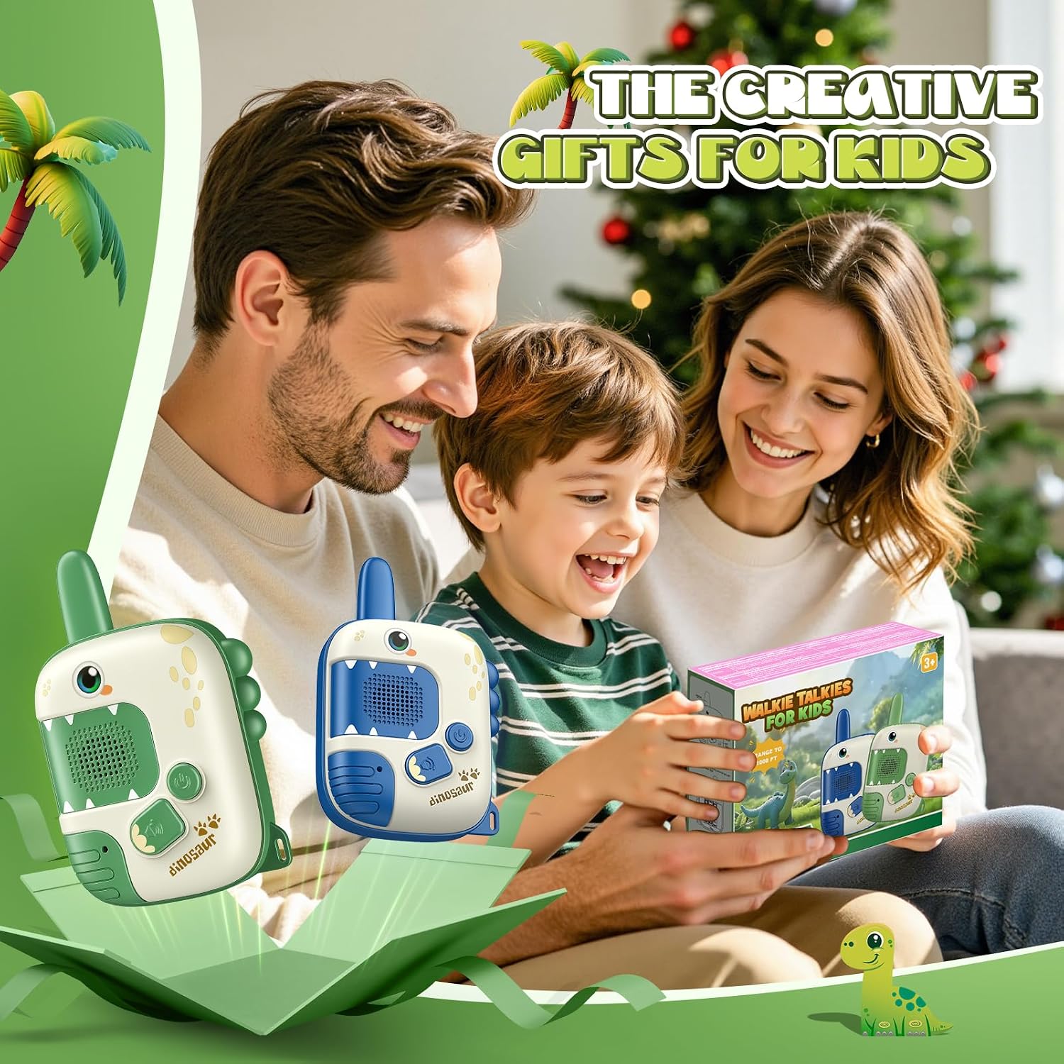 Thumbnail 6 de Wootoy Walkie Talkies: Dinosaur Toy Two-Way Radios for 3–10 Year Olds