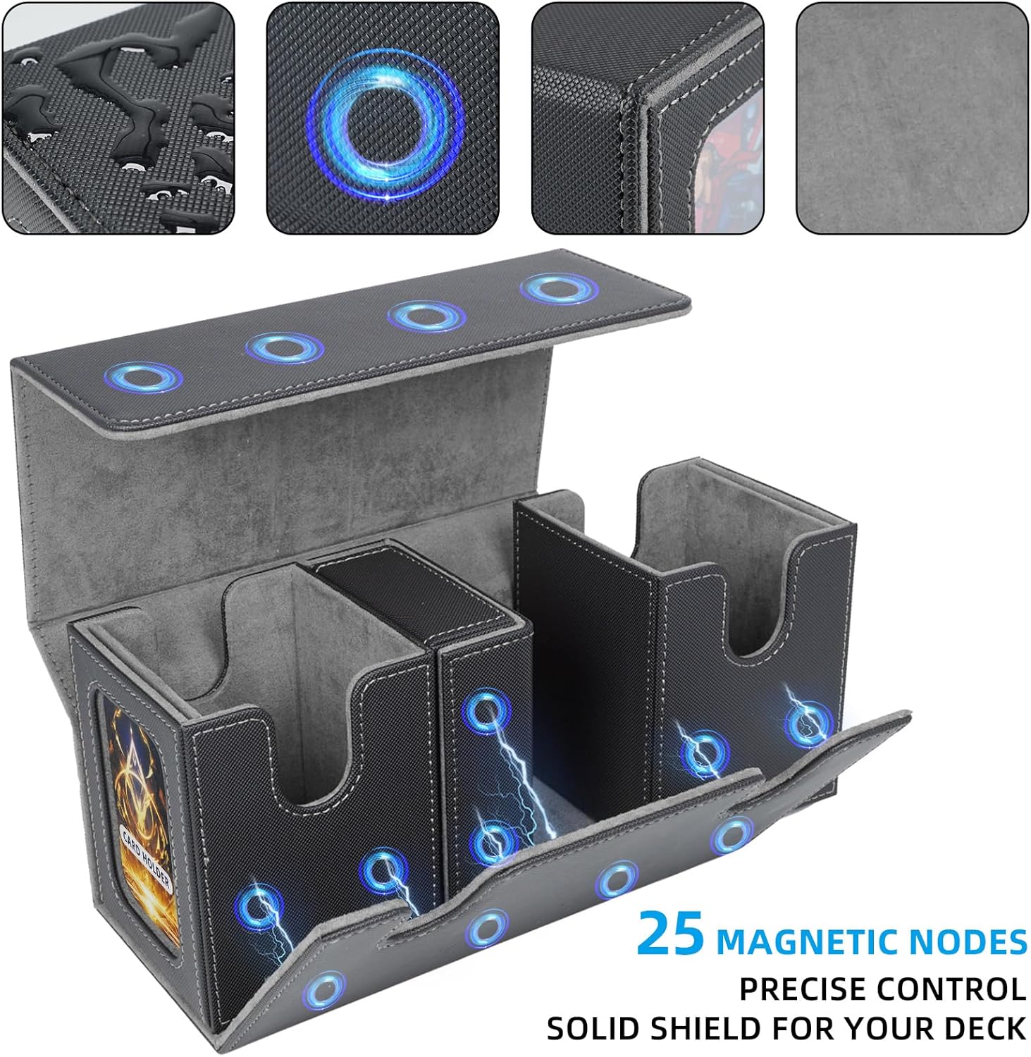 Thumbnail 4 de AFIING MTG Commander Card Storage Box 220 cards