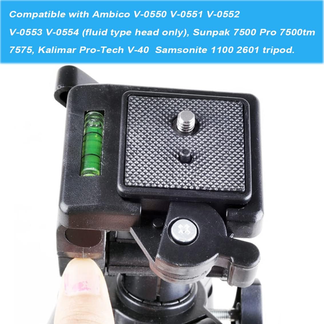 Detalle 2 de CKANDAY 2 Pcs 41mm & 43mm Tripod Quick Release Plates – Practical Camera Mount Adapters