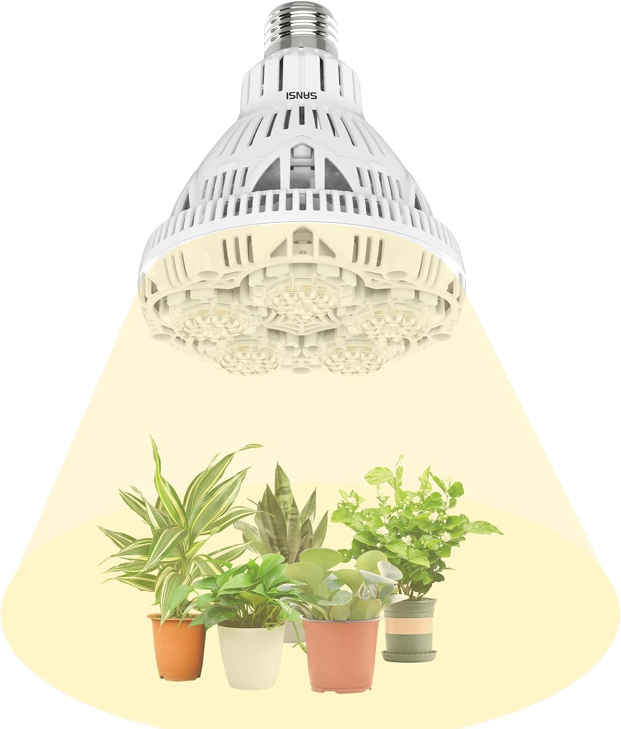 Detalle de SANSI Pflanzenlampe 24 W Vollspektrum LED E27