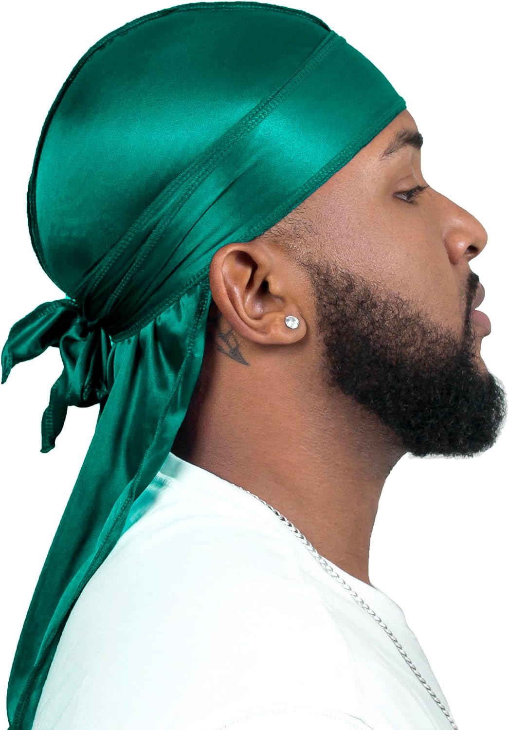 Thumbnail 1 de ForceWave 4-Piece Silky Satin Durags with Wave Cap and Extra-Long Tails
