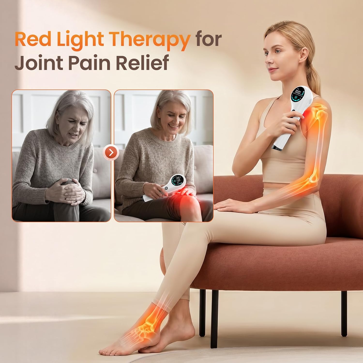 Detalle 2 de Red Light Therapy Wand 808/660nm