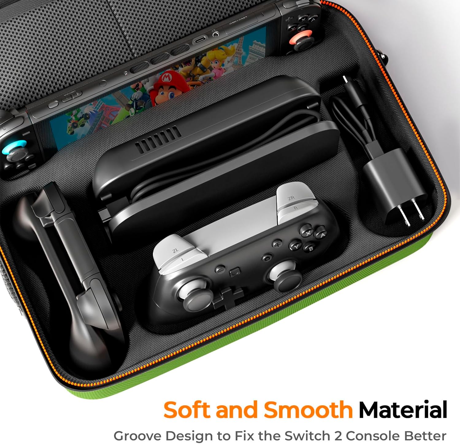 Thumbnail 3 de ZOZOVR Switch 2 Carrying Case 2025 with 4 Thumb Grips and 20 Game Card Slots
