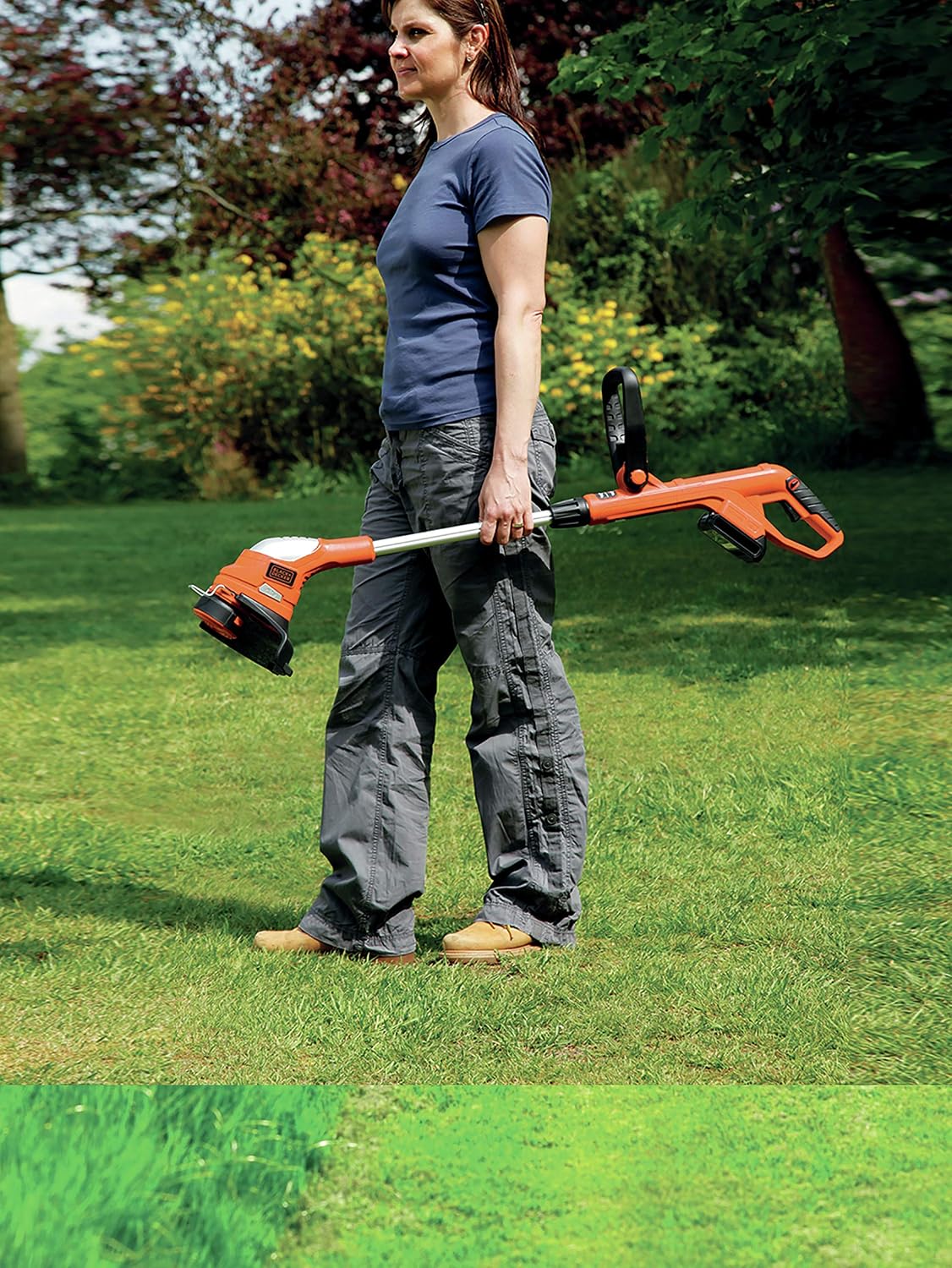 Detalle de BLACK+DECKER Coupe-Bordures Sans Fil 18V GLC1823L20-QW — maniabilité et performance