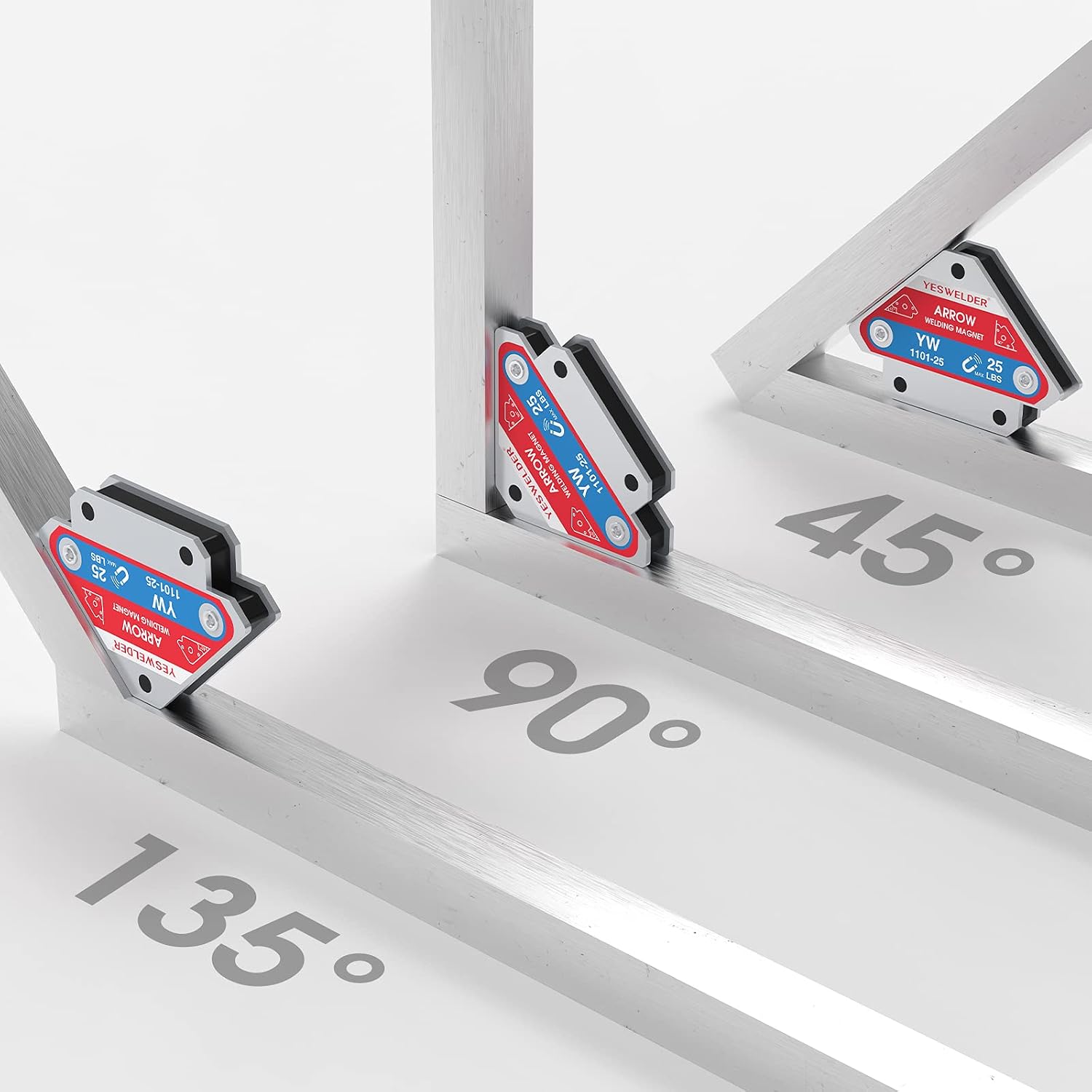 Thumbnail 2 de YESWELDER 25 lb Welding Magnet 4-Pack