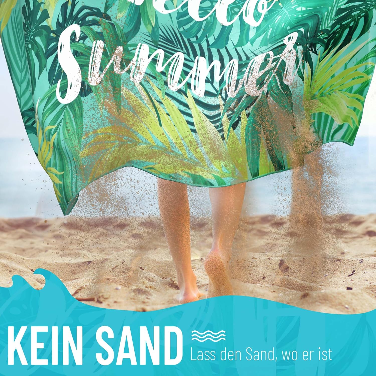 Thumbnail 1 de Pameil Telo Mare Microfibradi 90x180 cm: asciugamano mare in microfibra leggera e resistente alla sabbia